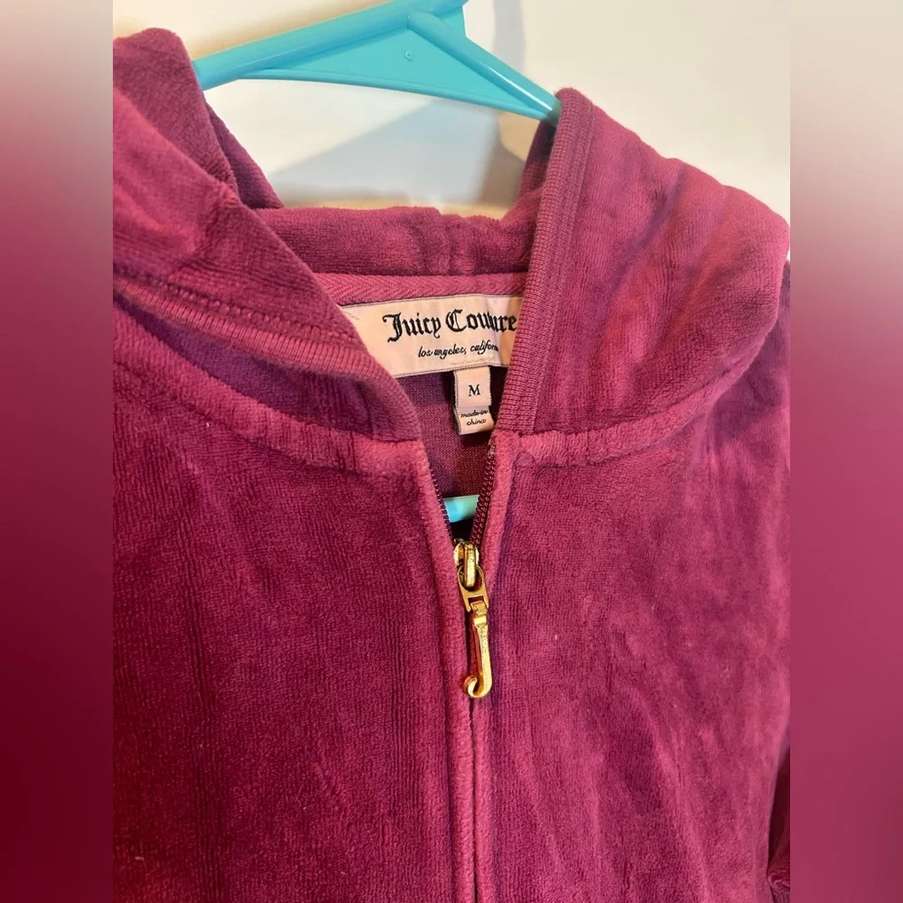 Juicy Couture Deep Purple Velour Jacket - Picture 3 of 6